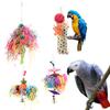 Colorful Parrot Climbing Toys Bird Hanging Cage Chewing Toys with Bell for Pet Supplies