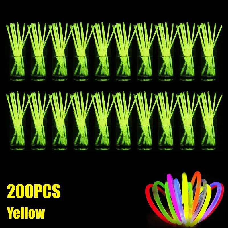 Nowa 2025 Fluorescencyjna Bransoletka w Kształcie Patyka Naszyjnik Glow Stick Bransoletka Materiały Imprezowe Dekoracja Koncertowa Jednorazowy Fluorescencyjny Patyk