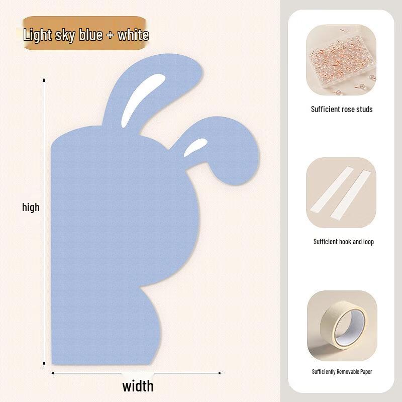 

Cute Rabbit Felt Photo Display Wall Sticker
