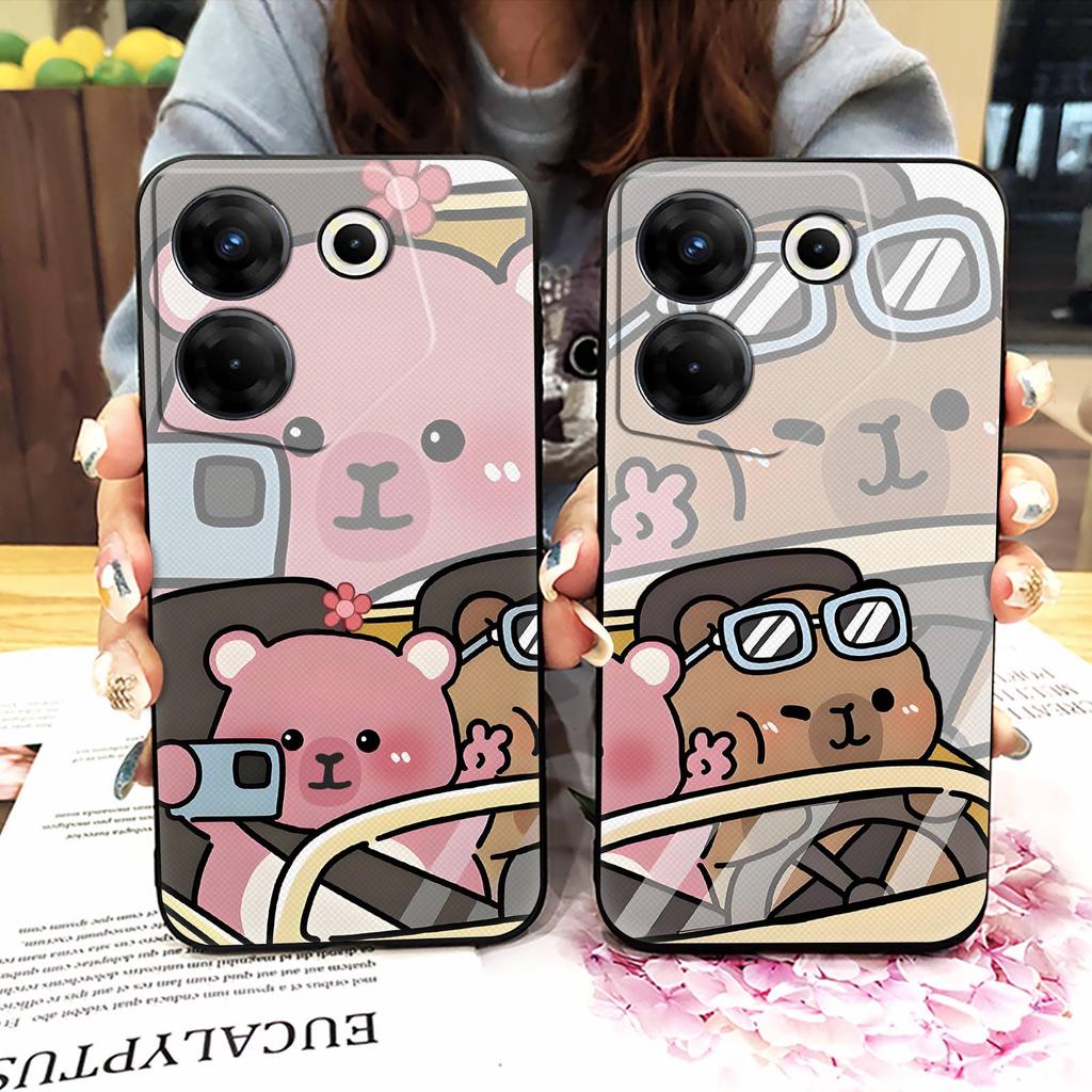 Waterproof TPU Phone Case For Tecno Camon20 Pro 5G/CK8n Durable Back Cover Anti-dust Phone Pouch Couple Dirt-resistant