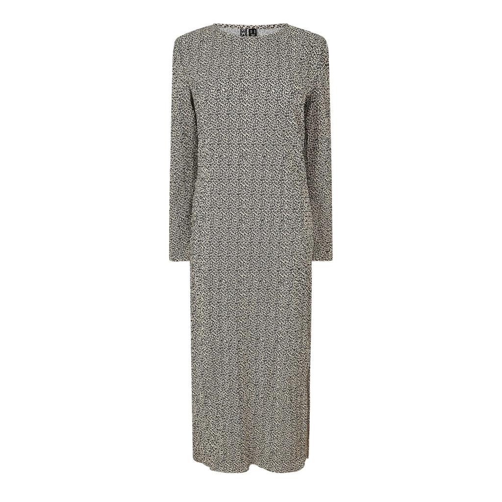 Pieces Womens/Ladies Animal Print Long-Sleeved Midi Dress