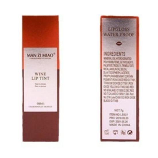 Long-lasting, Non-fading Liquid Lipstick: Red Wine Hue, Non-stick