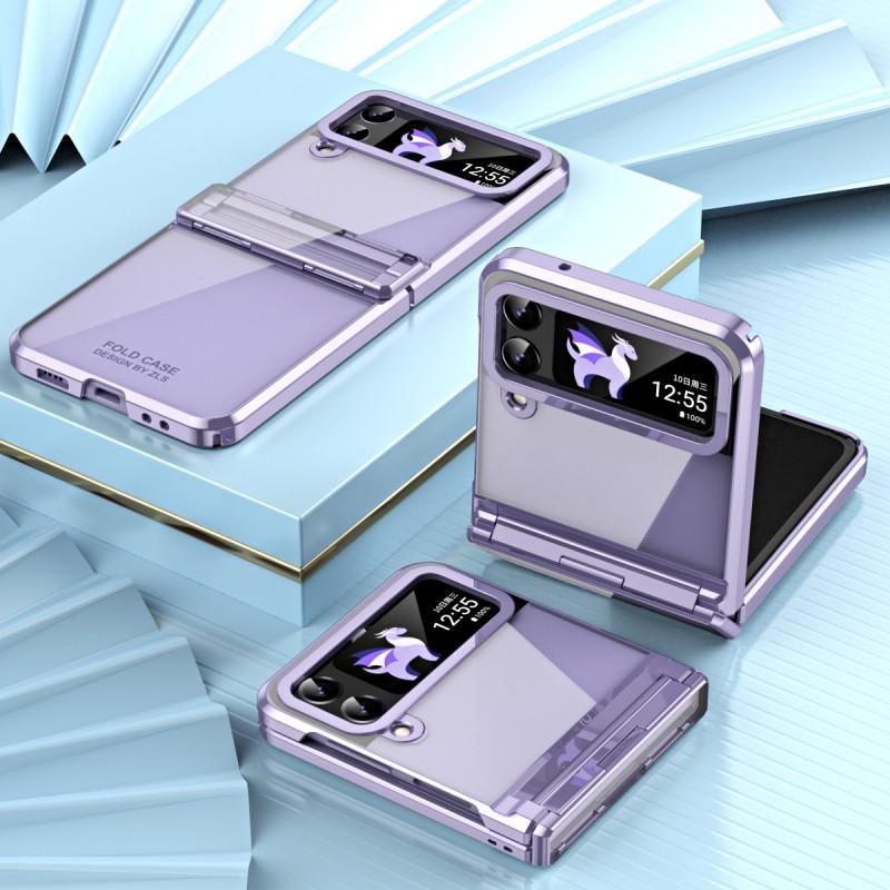 Flip Phone Case Galaxy Z 4 3 Clear Plating Hinge Protection Shockproof Folding Cover