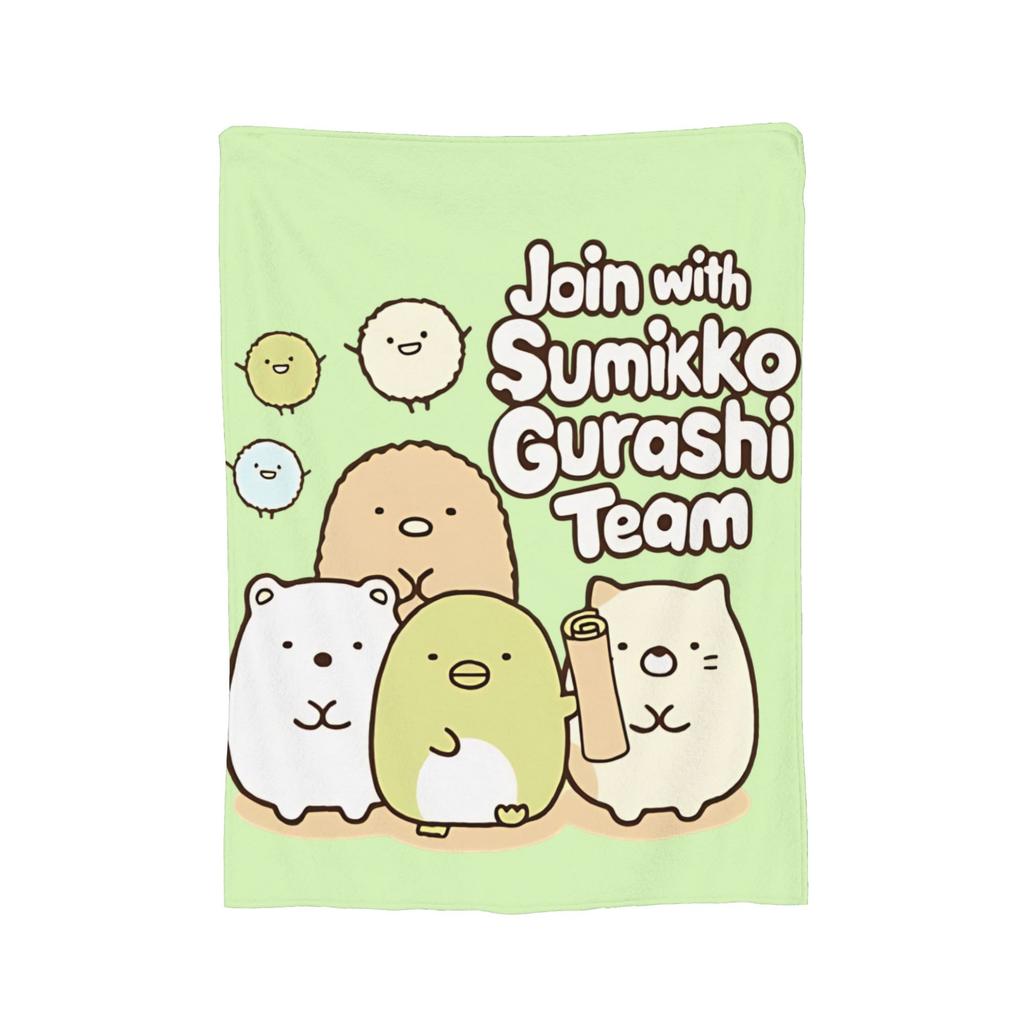 Cartoon Sumikko Gurashi Blanket Cover Flannel Throw Blanket Summer Air Conditioning Personalised Ultra-Soft Warm Bedspreads,
