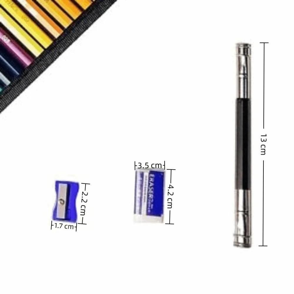 72PCS smooth lead core oil-based pencil set hexagonal barrel artist drawing kit art creation