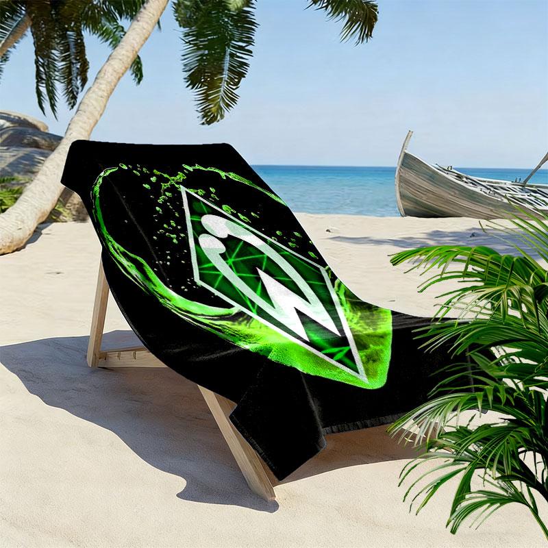 SV Werder Bremen2 Print Strandtuch, Großes Weiches Schnelltrocknendes Handtuch für Strand Camping Schwimmen