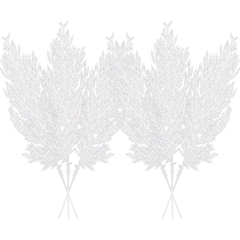 5 Stück Weihnachten Künstliche Kiefernzweige Gold Simulierte Pflanzen Glitzergirlande Weihnachtsbaumschmuck Heim Neujahrsdekoration