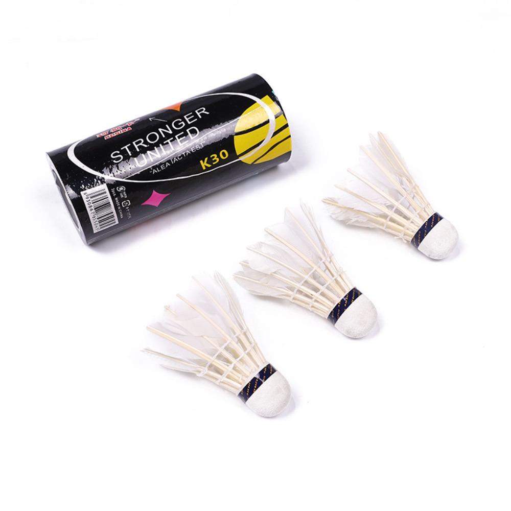 High Speed White Shuttlecock Duck Feather Badminton Training Ball Badminton  Sports Equipments
