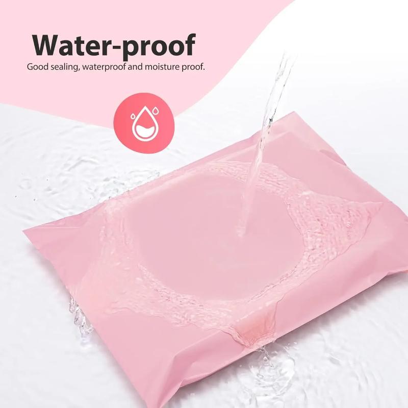 100Pcs Thick Pink Poly Bag Mailer Courier Shipping Bag Express Envelope Storage Mail Bag Self Seal Package Pouch Small Business