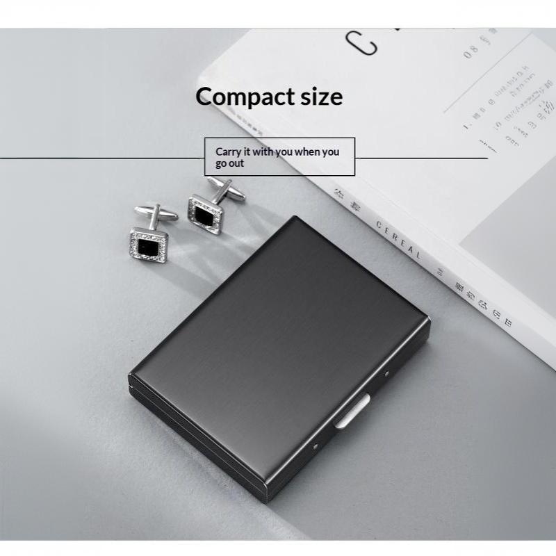 6/10 Slots Stainless Credit Card Holder Men Women Slim Anti Rfid Travel Id Debit Card Metal Case