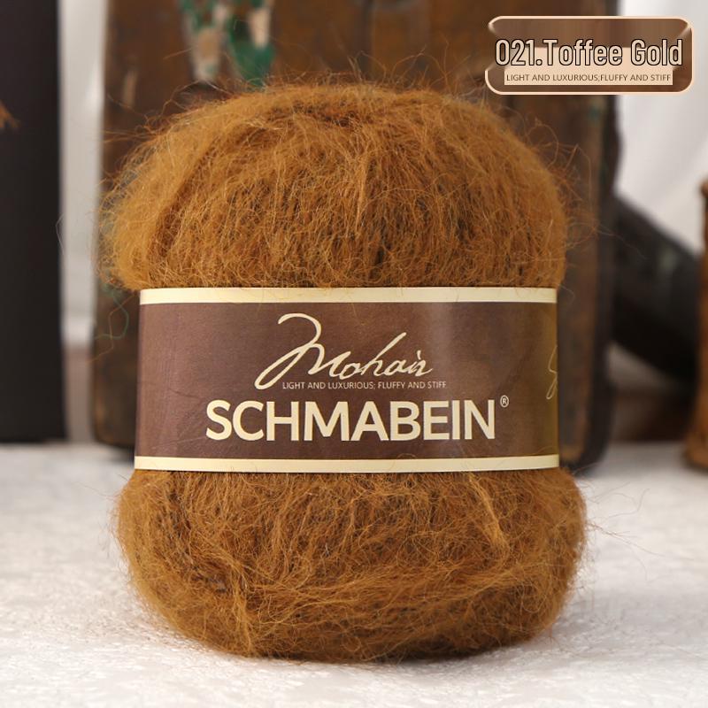 Garnset aus langhaarigem Alpaka-Mohair zum Handstricken von Puppen, Schals und Mützen