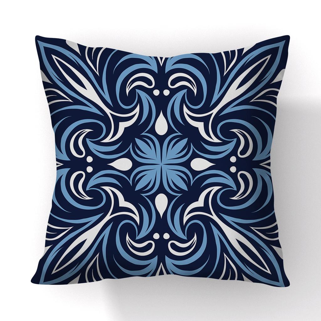 Nordic Ethnic Style Mandala Digital Printed Square Pillow Cover Linen Sofa Pillow Cushion Cover Home Furnishings