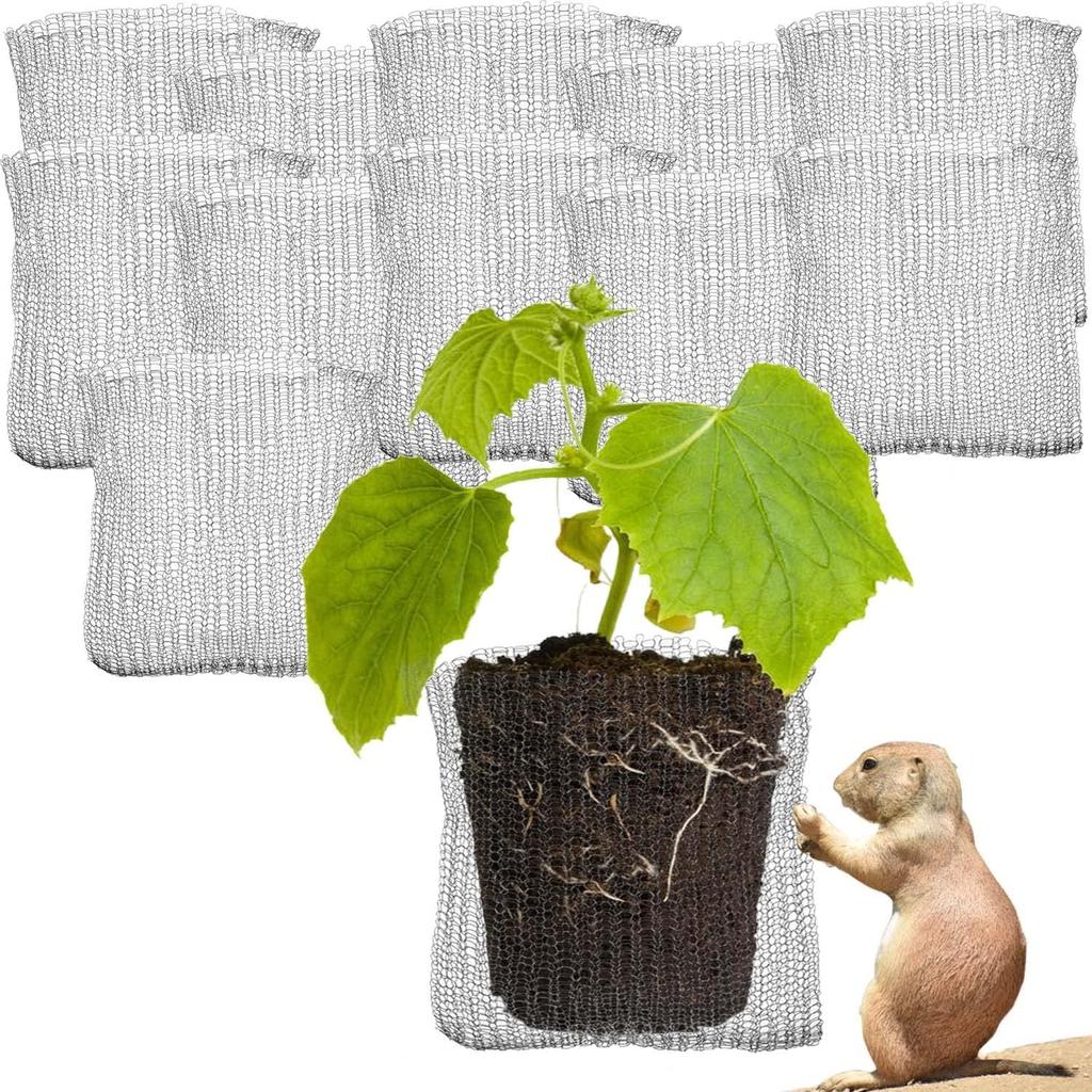Stainless Steel Gardening Guard Net Baskets Plant Root Protection Mesh Bags Plant Flowers Insect Mouse Wire Prevention Cover