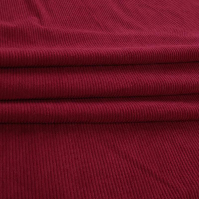 Solid-Color Ribbed Corduroy Jacket and Shirt-Smock in Silk Fabric