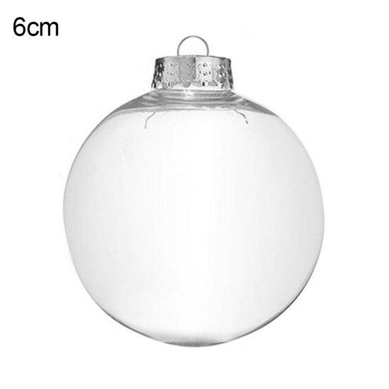 Transparent Plastic Ball Baubles Christmas Tree Hanging Ornament DIY Decoration