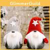 Whimsical Christmas Star Forest Doll Delightful Faceless Santa Decoration Piece