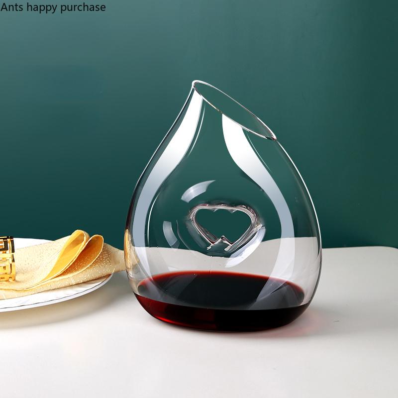 Crystal Glass Pitcher Wine Decanter Wine Dispenser Flagon Glass Wine Bottle Hip Flasks Barware Wine Pot Bar Accessories Gift