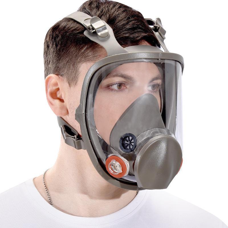 Masque à gaz intégral anti-buée pour peinture par pulvérisation et protection contre la poussière 6800