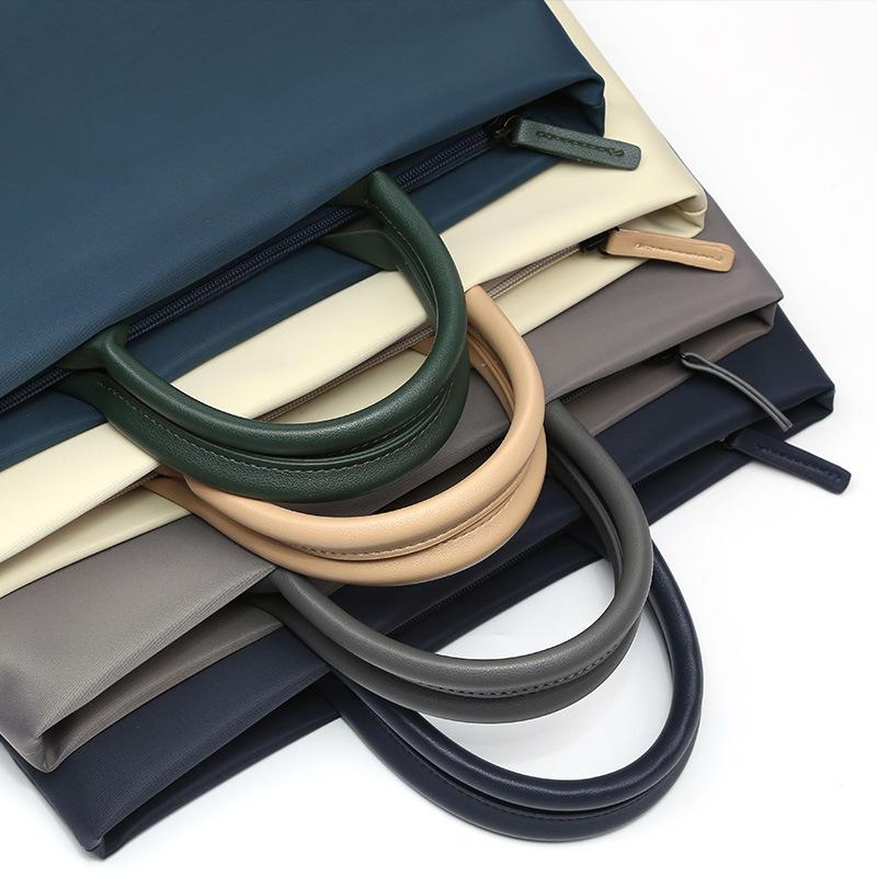 High Strength Nylon Waterproof Handbag Computer Bag Suitable For 13inch - 15inch Laptop Handbags Bolsa Bolsas Grife Luxo colore verde scuro