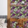 Purple Peony Floral Wallpaper Peel and Stick Removable Boho Contact Paper Home Decoration Wall Paper for Drawer Cabinet