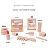 Wooden Children's Makeup Playset: Pretend Play Dressing Table for Girls