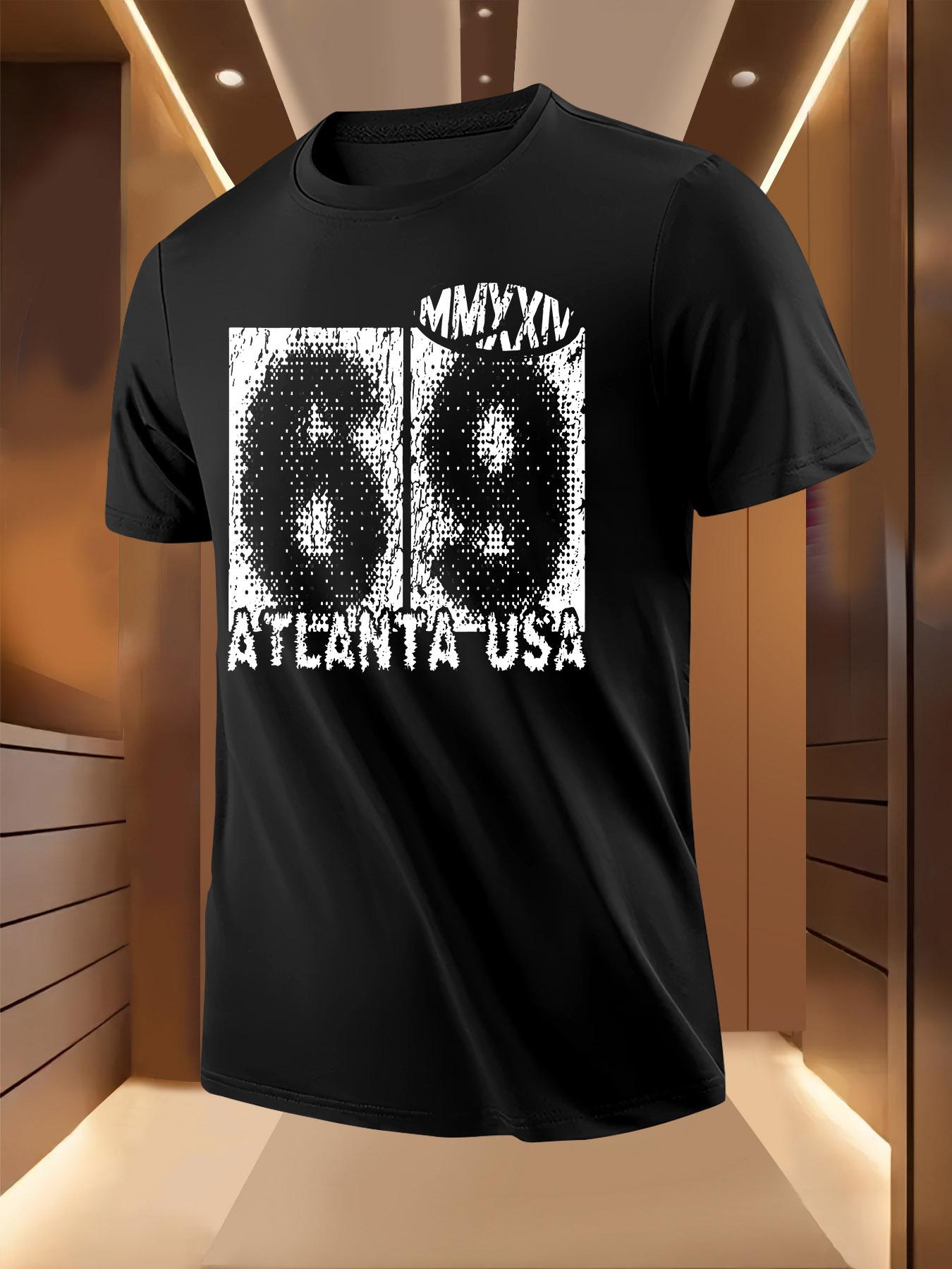 PointedAtlanta Print Tshirt - Breathable Lightweight Poly... XL