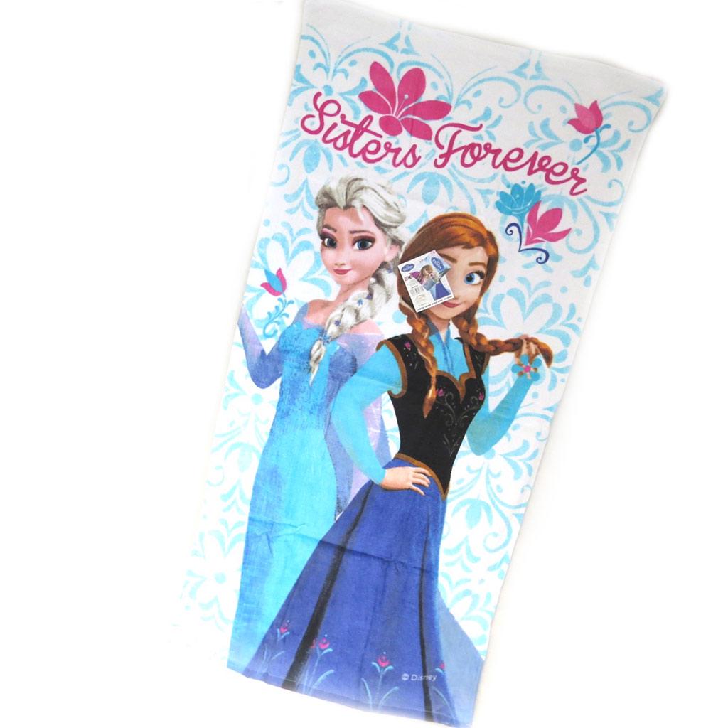 Frozen [M5095] - Beach Towel 'Frozen - Reine Des Neiges' Blue White (70x140 Cm)