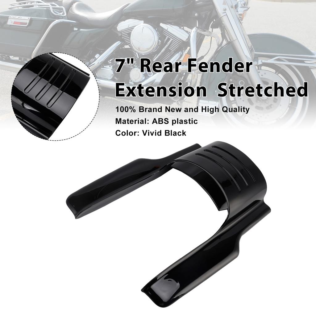 7" Rear Fender Extension Stretches For Touring Electra Glide Road King 96-08
