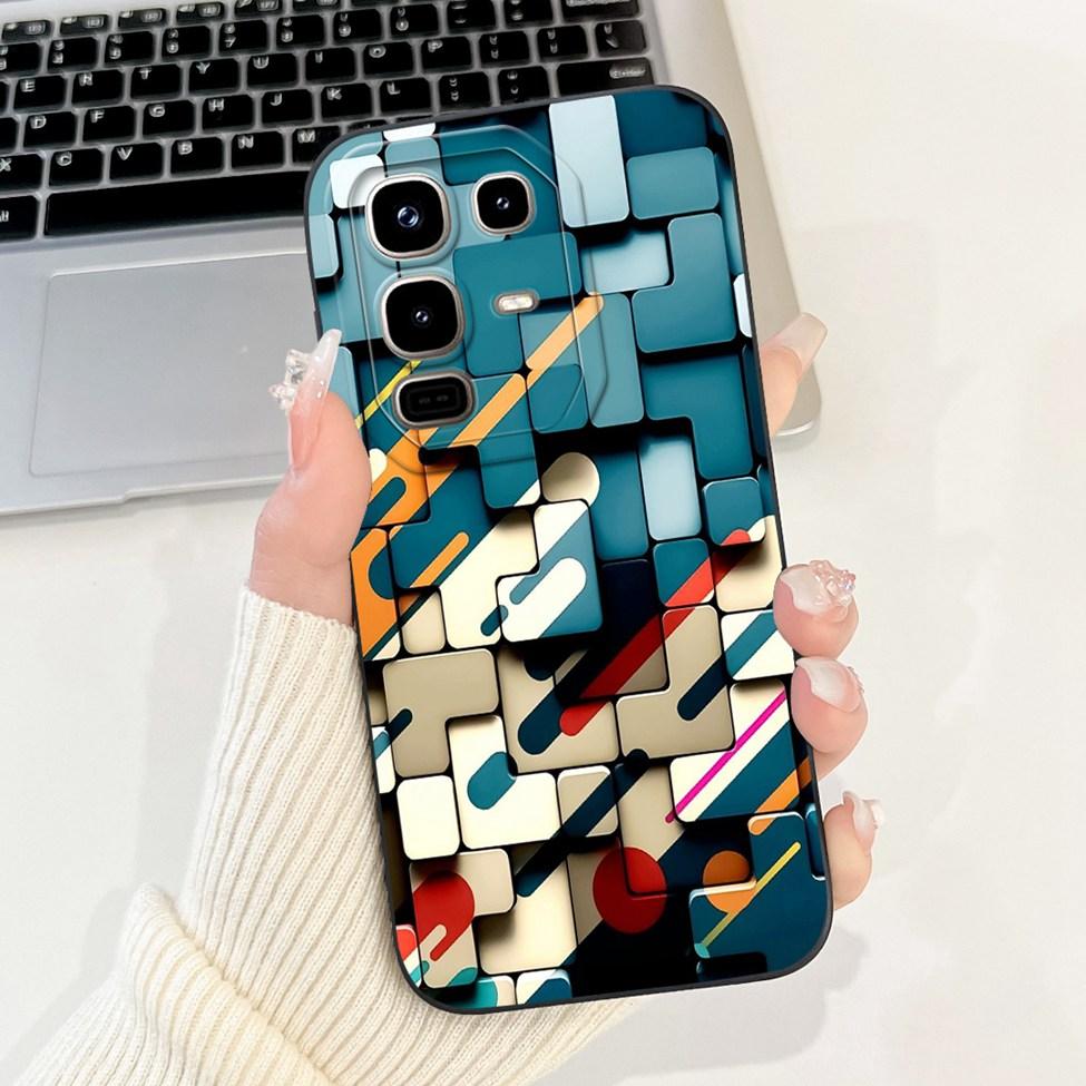 6.78" For Infinix Note 50s X6870 Back Cover For Infinix Note 50s Case Luxury Fashion Lover Cartoon Cool Painted Silicone Bumper
