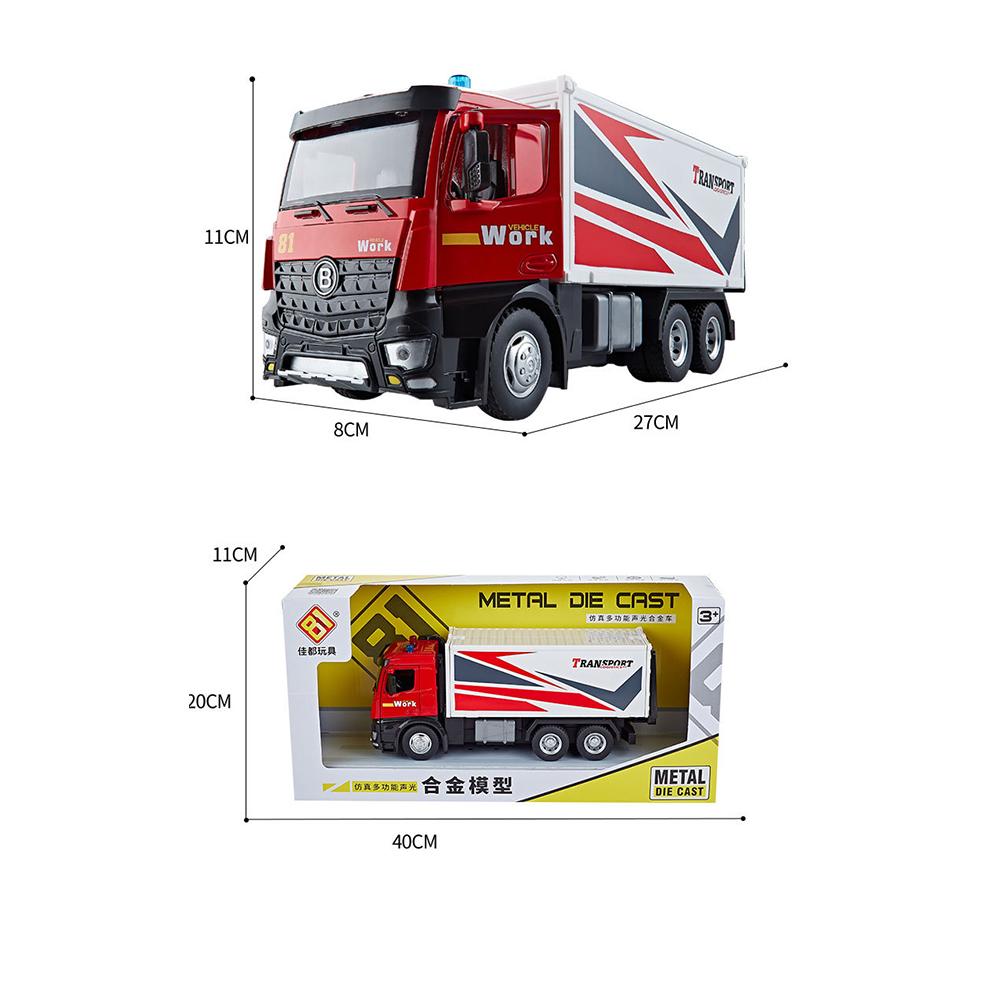 1/24 Scale Run-off Model Truck Type Large Unit Box, Container Car Games, Original Content Prize Games,