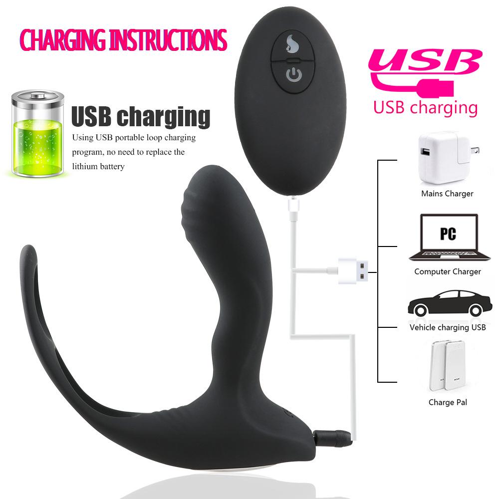 Vibrating Anal Plug Wireless Remote Control Rechargeable Silicone Butt Plug Anus Prostate Massager