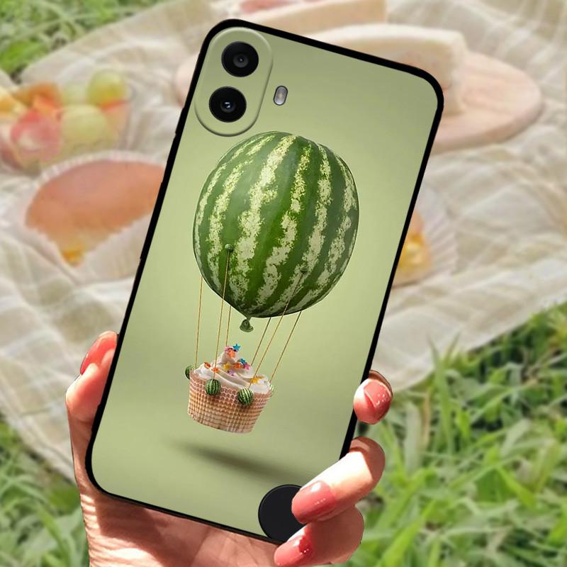 For Nothing CMF Phone 1 Case Soft Silicone Anti-fall Shockproof Black Bumper Coque Protective Cover For Nothing CMF Phone1 Capa