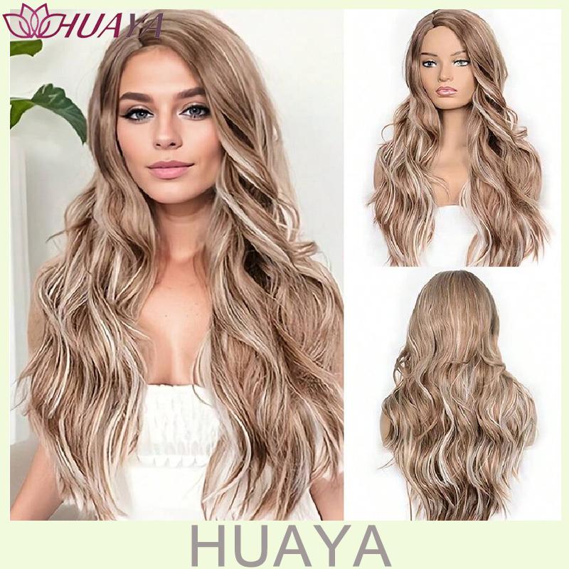 Halloween Cosplay Mint Green Long Wig Heat Resistant Synthetic Fiber Natural Straight Layered Hair Wigs For Girls