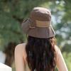 Casual Solid Color Ladies Sun Hat Sun Protection Thin Style Bucket Hat Dome Fisherman Hat Summer Season