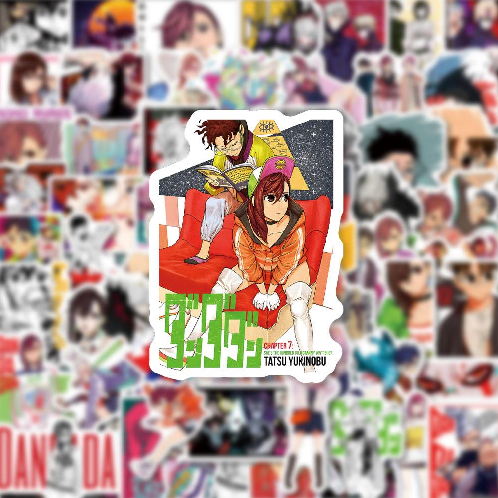 10/30/60pcs Cartoon DAN DA DAN Graffiti Stickers Cute Momo Ayase Decals DIY Laptop Journal Notebook Reward Funny Okarun Sticker