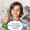 10 Pack Natural Bamboo Toothbrushes Eco Friendly Family Hotel  Charcoal Bamboo Wood Teethbrush For Adults Kids Child