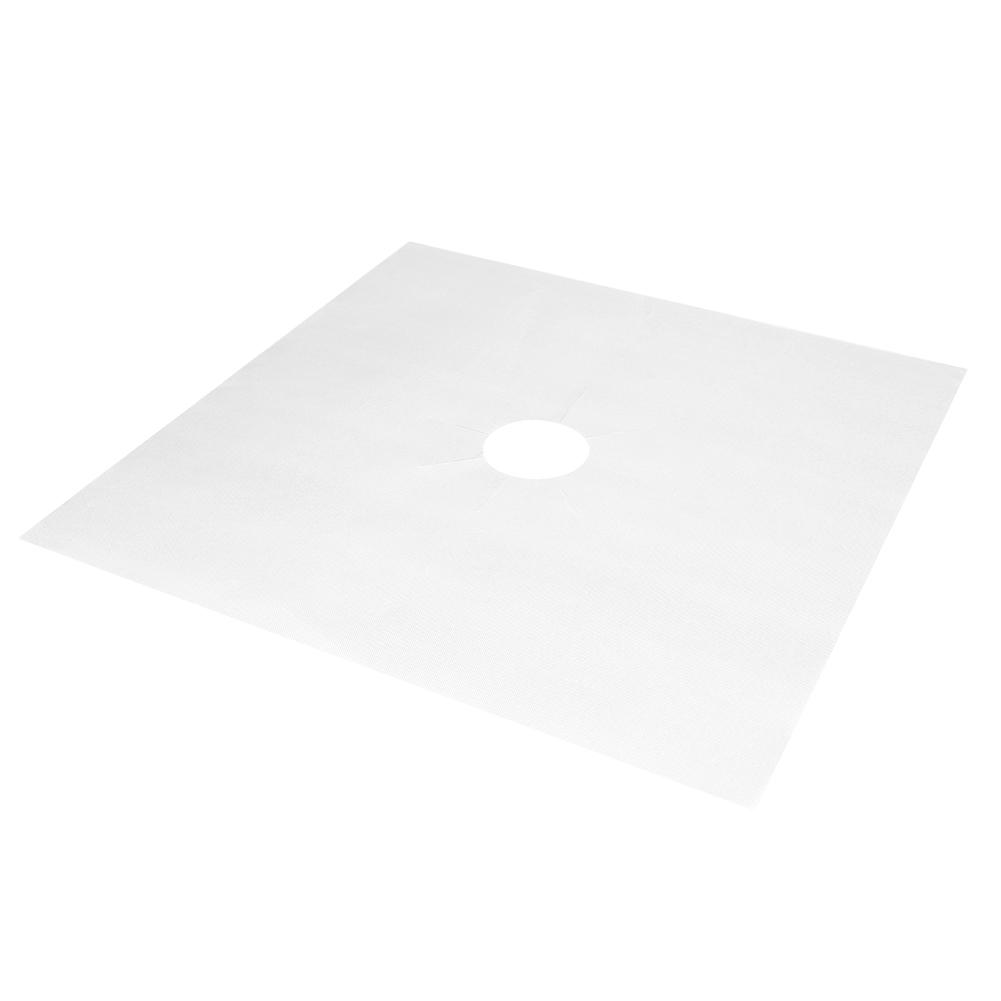 6Pcs Gas Stove Pad Gas Cooker Cleaning Mat Surface Protector Kitchen Tool AccessoriesSilver