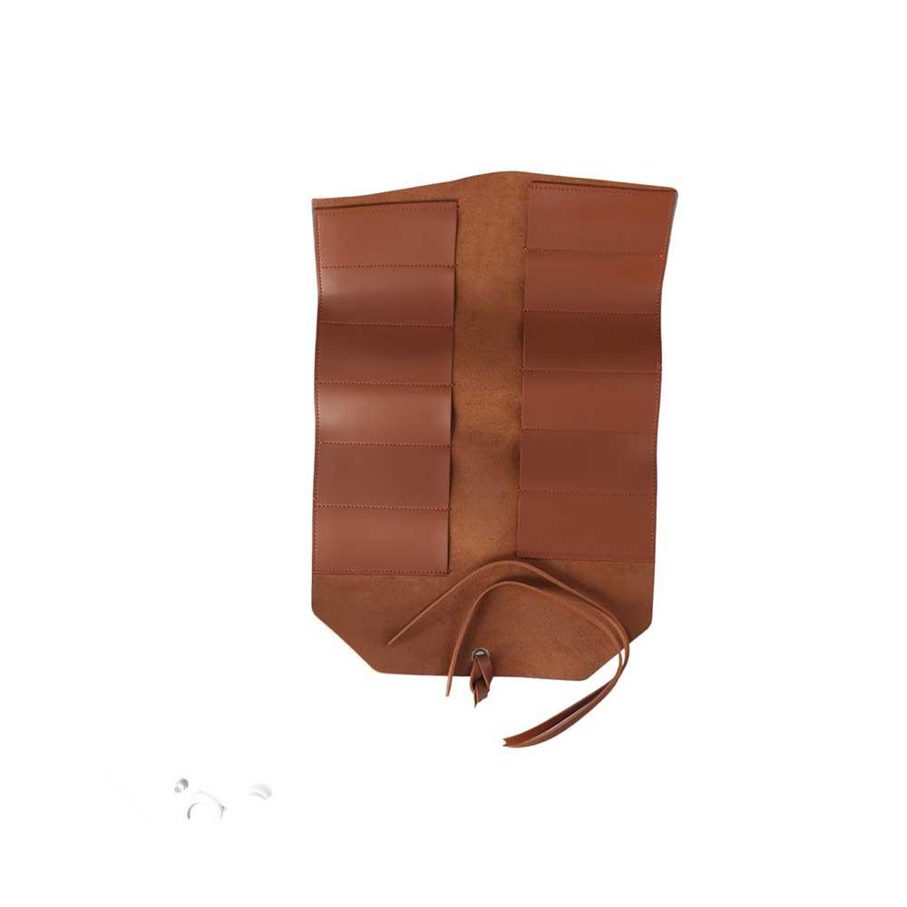 Case Wrench Storage Bag Carry Tool Organizer Leather Folding Bag Tool Storage Bag Tool Roll Up Bag