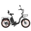Cheevalry CF750 Freight Electric Tricycle 750W Motor 48V20AH Battery 20 Inch Freight Tires 130KG Load 25KM/H Speed Folding  E-Bike