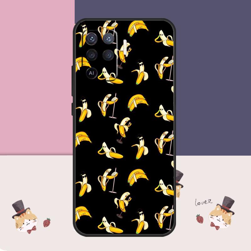 Memes Cartoon Funny Banana Case For Oppo A60 A40 A80 A5 Pro A15 A16 A17 A57 A77 A94 A74 A54 A76 A96 A18 A38 A58 A78 A98