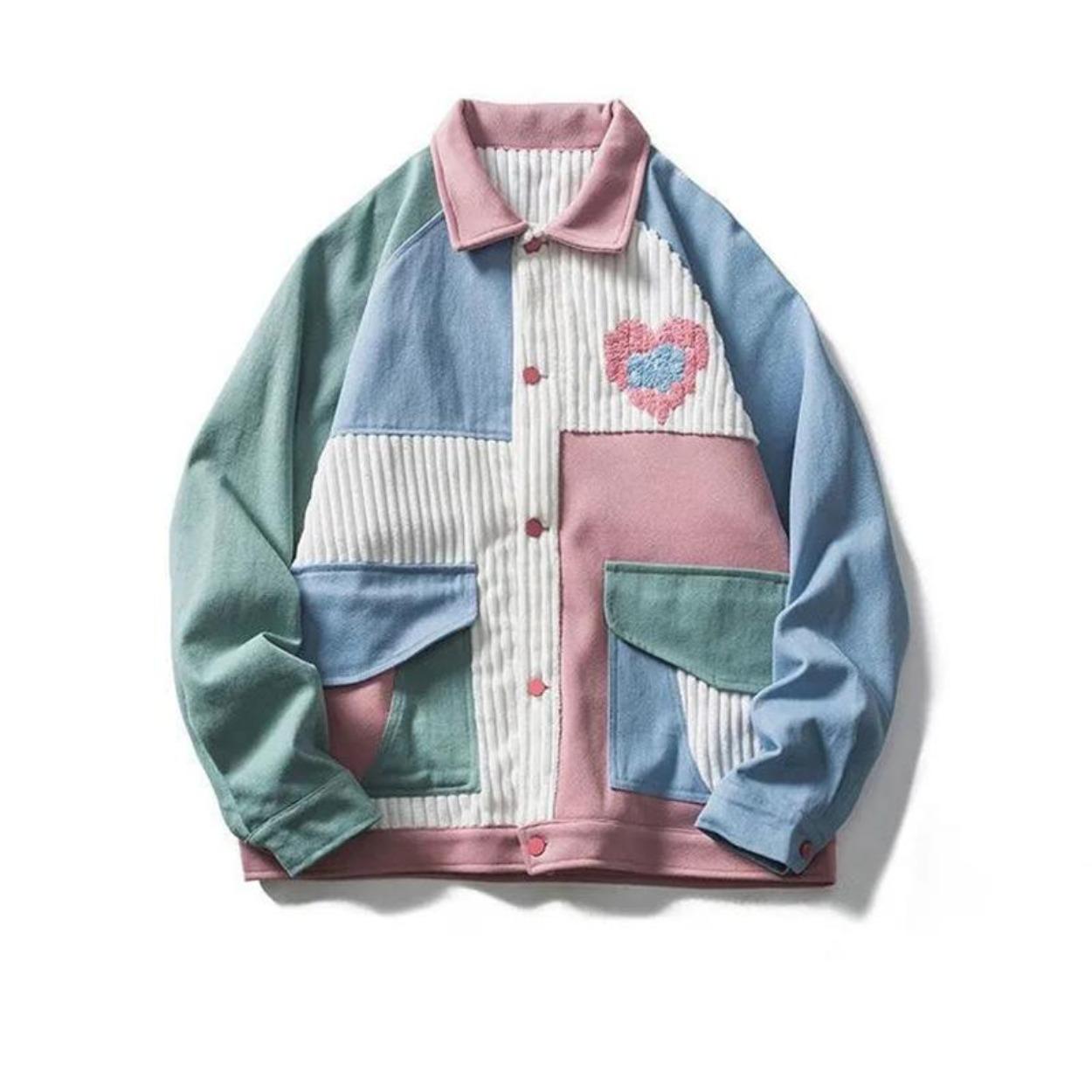 Женская и осенняя свободная удобная куртка Love — фото 3