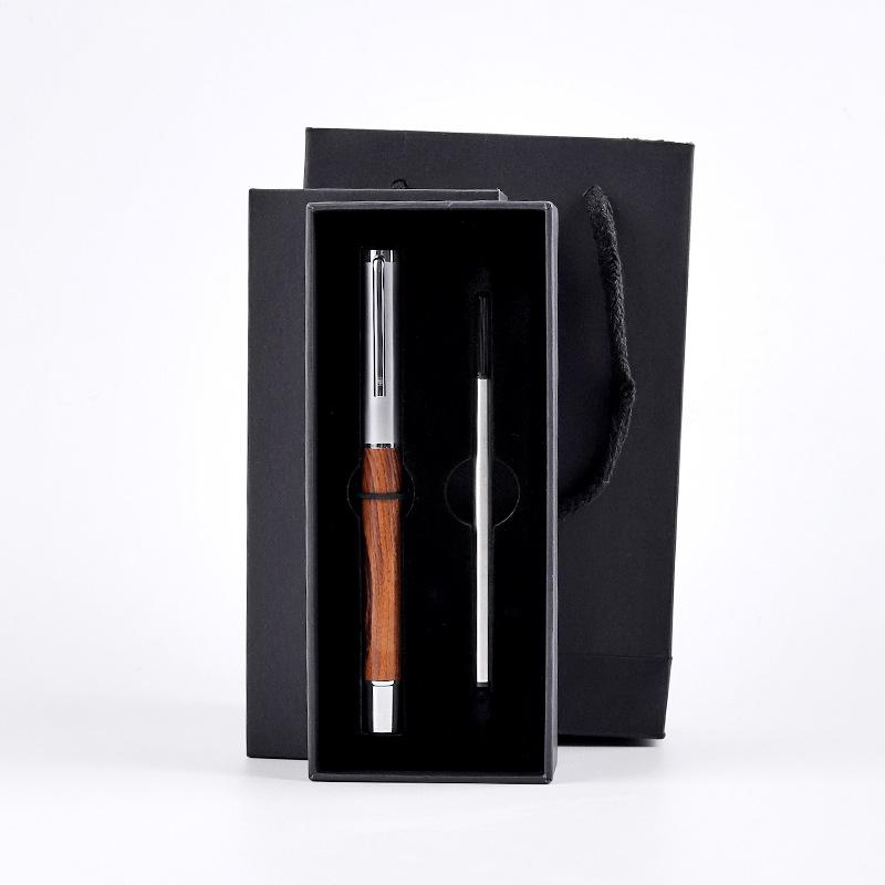 

Шариковая ручка из массива дерева, ручка для подписи, гелевая ручка, креативный набор в маленькой подарочной коробке, канцелярские товары, бизнес-подарок Rosewood