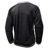 Men's Button Lapel Colored Cotton Long Sleeved Base Men's Top