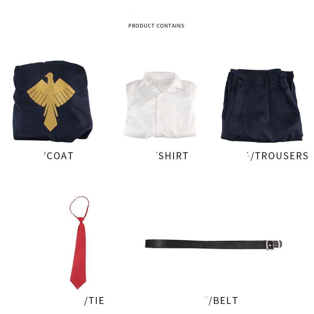 ENDIANDUO Mashle Cosplay Costume, Transformation Costume, Stage Outfit, Halloween (Men's Uniform, Size M)