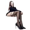 D contrasting color integrated leg ring suspender black stockings fun red thin-sided stockings suspender socks royal sister