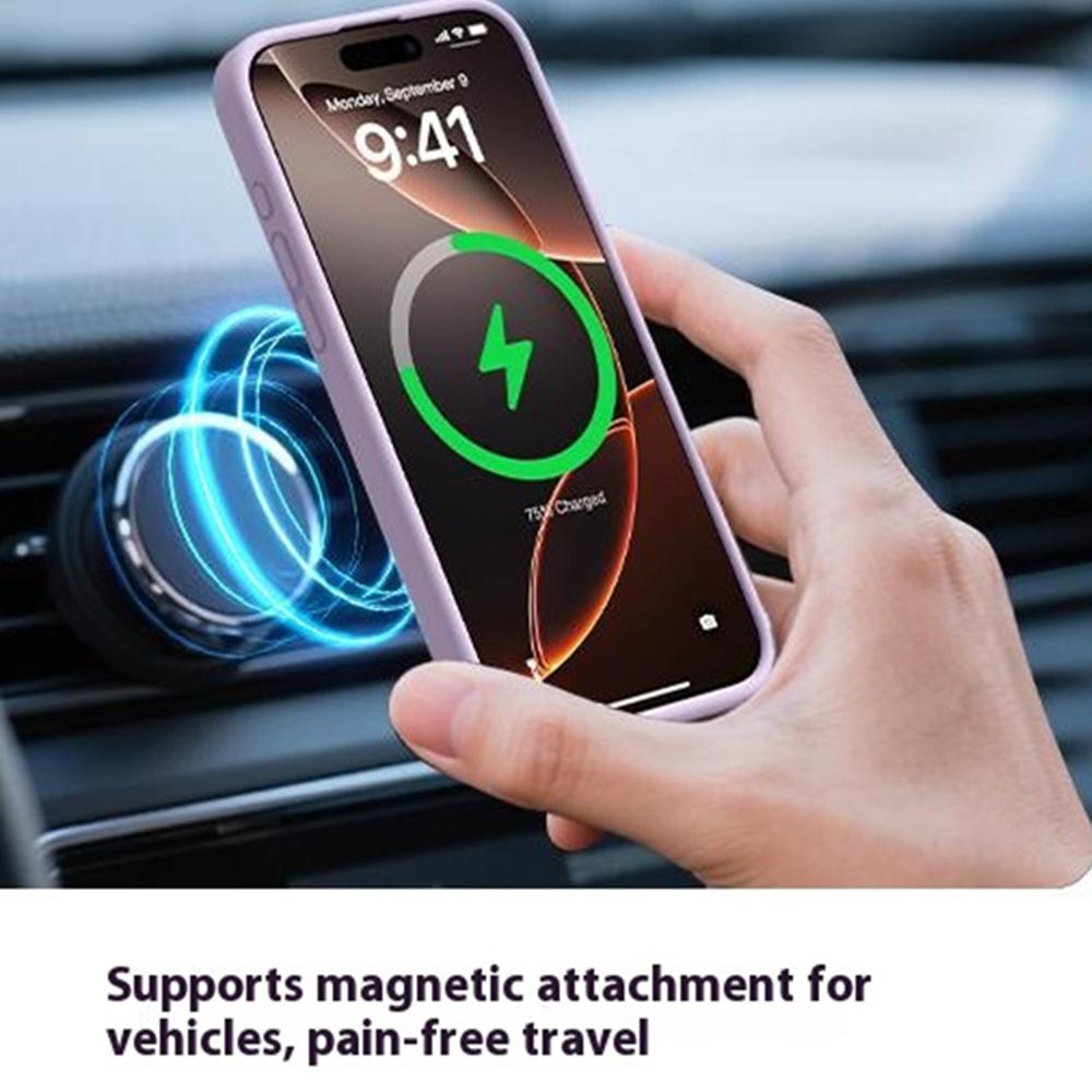 For iPhone 17 Case Compatible with MagSafe Precise Cutouts Liquid Silicone Protective Back Cover