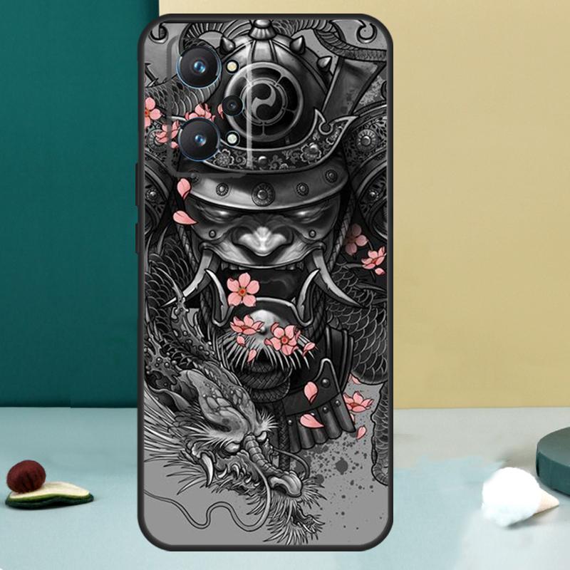 Samurai Mask Warrior Helmet For Realme GT 7 Pro GT 5 6 6T C67 C61 C55 C53 C51 C21Y C25S C75 10 11 12 13 14 Pro Plus Case