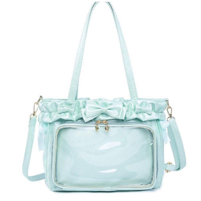 Skull Pain Original [Ballet Holiday] Lolita Tote Women's Bag Crossbody Shoulder PU Face Solid Color Versatile Pain Bag