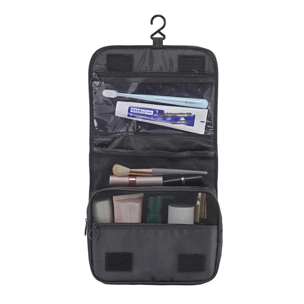 Korean Waterproof Toiletry Bag - Large Capacity, Portable, Hanging, Unisex Travel Cosmetic Organizer.