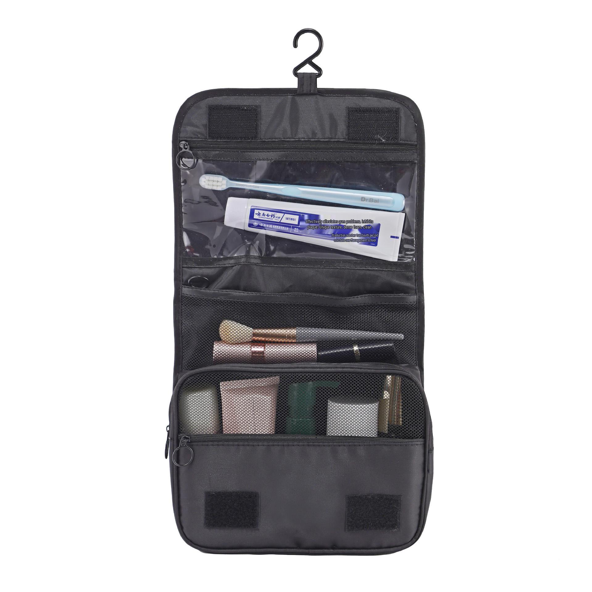 

Portable Waterproof Travel Toiletry Bag: Hook-Style, Large Capacity with Dry/Wet Separation
